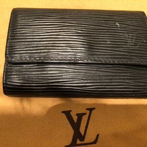LOUIS VUITTON Epi Multicles 6 Key Holder Black
